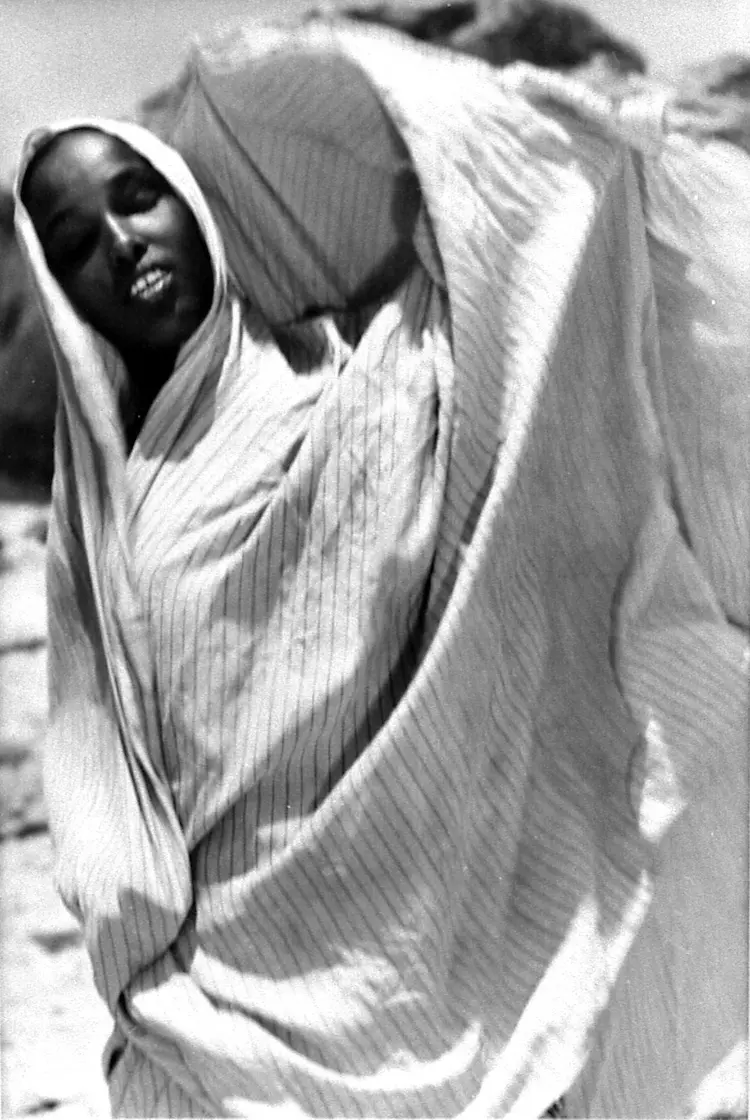 Somali Woman with Floating Veil